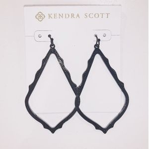 Kendra Scott Gunmetal Drop Earrings